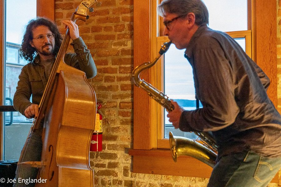 Jonas Myers and Jon playing music